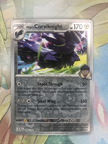 Hop's Corviknight 108/159 Sv09: Journey Together Reverse Holo