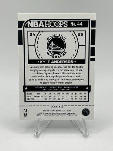 2024-25 Panini NBA Hoops - Kyle Anderson #44 Silver - Picture 2 of 2
