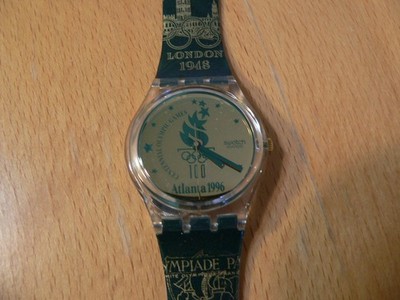 1994 VINTAGE SWATCH Olympic Watch London 1948 Olympics GZ 136