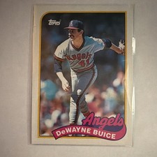 Topps 1989 DeWayne Buice California Angels Base Set #147 MLB Baseball Card
