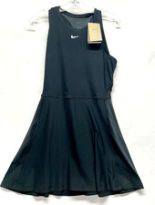 Nike Women's Court Dri-Fit Black Medium Slim Fit Tennis FQ1780-010 Dress A9 
