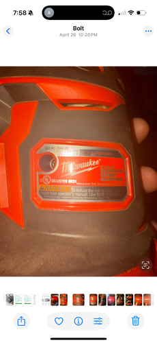 Milwaukee 2648-20 M18 Random Orbit Sander -Red - Picture 2 of 2