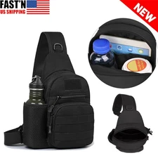 Tactical Backpack Shoulder Sling Bag Chest Pack for Outdoor Sport Travel Hiking