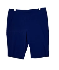 Counterparts Womens Super Stretch Tummy Control Capri Pants Blue Size 14