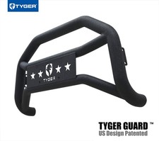 Tyger For 07-18 Silverado Sierra 1500 Textured Black Bull Bar Bumper Guard