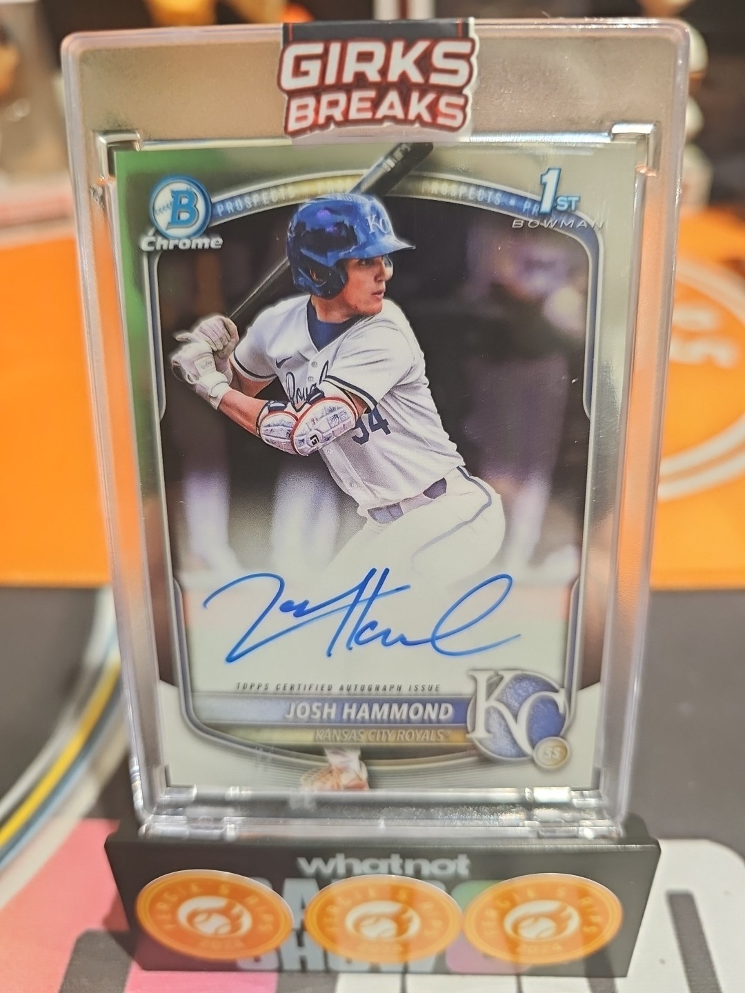 2025 Bowman Draft - Chrome Prospect Autographs Josh Hammond #CPA-JH (AU, RC)