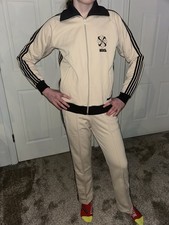 Vintage 70s Nike Jelenk/ ASICS Men's M Track Suit Jacket Pants Block Logo