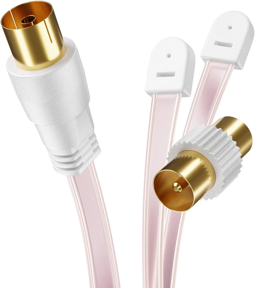 1 Pezzo FM AM UKW Radio Antenna Dipolo Da Interno 75 Ohm Connettore Coassiale Hi - Immagine 4 di 4