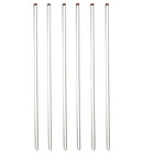 6-Pack 12 Inch Borosilicate Glass Stirring Rods, 1/4 Inch Diameter