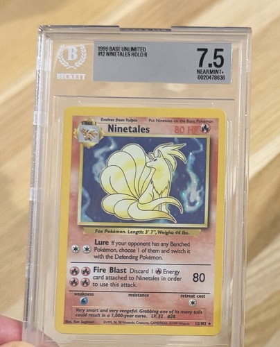 Ninetales graded BGS 7.5 for sale on eBay
