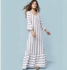 CHRISTY DAWN Rowe Maxi Dress in Stripe Caftan Size XS/S