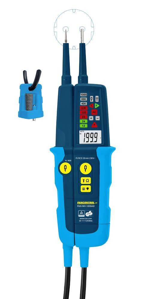 Pancontrol Spannungsprüfer mit LED und LCD Anzeige 1000V - Image 2