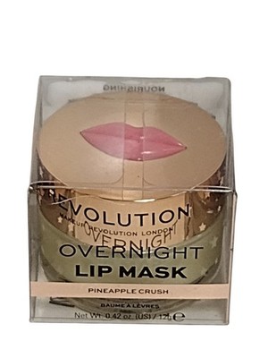 Makeup Revolution OVERNIGHT LIP MASK Nourishing Lip Balm PINEAPPLE CRUSH 0.42 oz