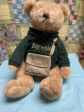 Gund Barnes  Noble Barnsie Teddy Bear Plush Hoodie Messenger Book Bag 18" Toy