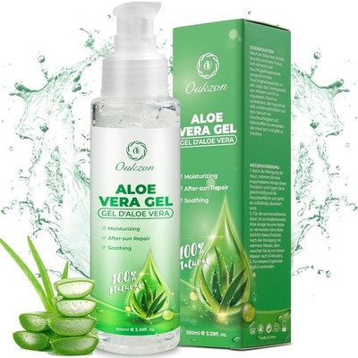 100% Natürliche Aloe Vera Gel, Rein Aloe Gel Portable für Trockene Strapazierte