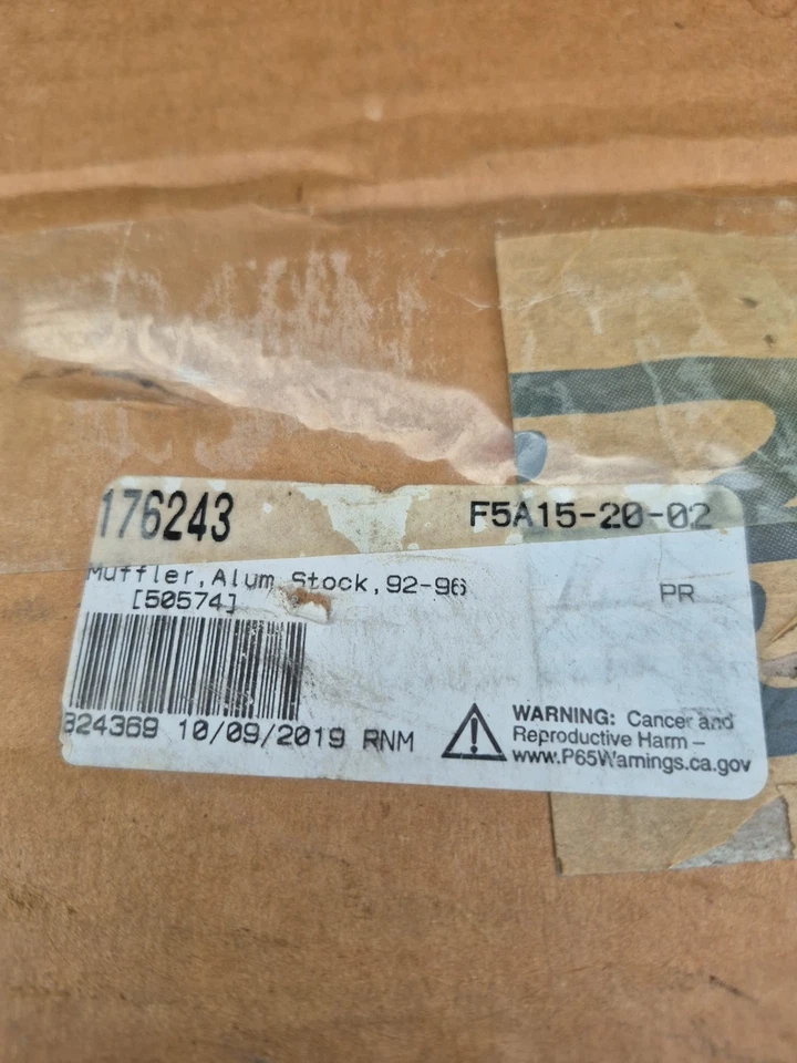 92-96 Chevrolet Corvette Factory Style Mufflers. New Old Stock - Image 4 of 4