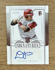 2015 National Treasures #233 DEVON TRAVIS Rookie Signatures AUTO /99 RC 