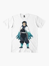 ANIME DEMON SLAYER REGOKU FLAME BLUE CUTE BASIC MEN T SHIRT