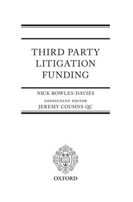 THIRD PARTY LITIGATION FUNDING C | Rowles-Davies | Buch | Gebunden | Englisch