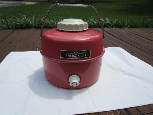 VINTAGE PINK KNAPP MONARCH THERM-A- JUG THERMOS ONE GALLON 