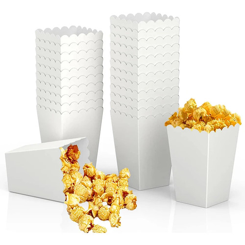 12pcs Paper Candy Cartons Popcorn Box Party Supplies Pure Popcorn Boxes - Picture 11 of 35