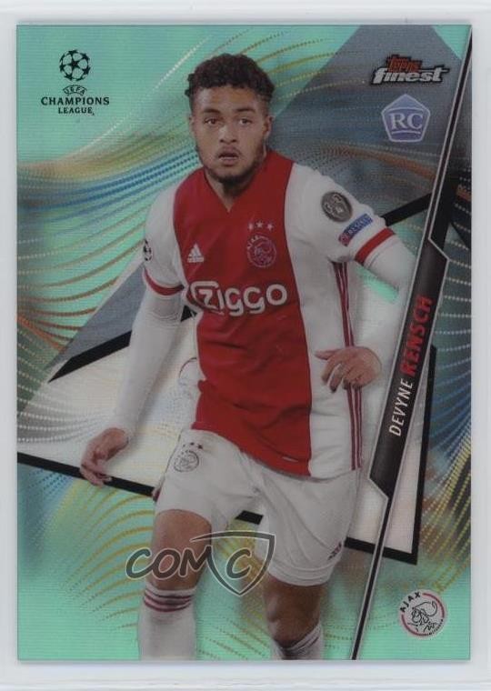 2020-21 Topps Finest UEFA Champions League 19/75 Devyne Rensch #83 Rookie RC 2d9