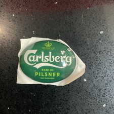 Carlsberg Oval Fisheye Badge, Beer Pump, Font, Mancave, Pub, Bar