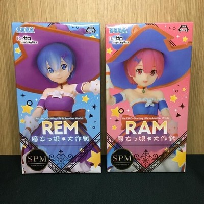 Re Zero-Figur REM RAM Witch Ver. Figurenset Höhe 7,0 Zoll SEGA