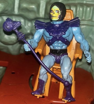 Vintage 1981 MOTU Skeletor Taiwan Half Boot Peach Cheeks Soft Head Havoc Staff