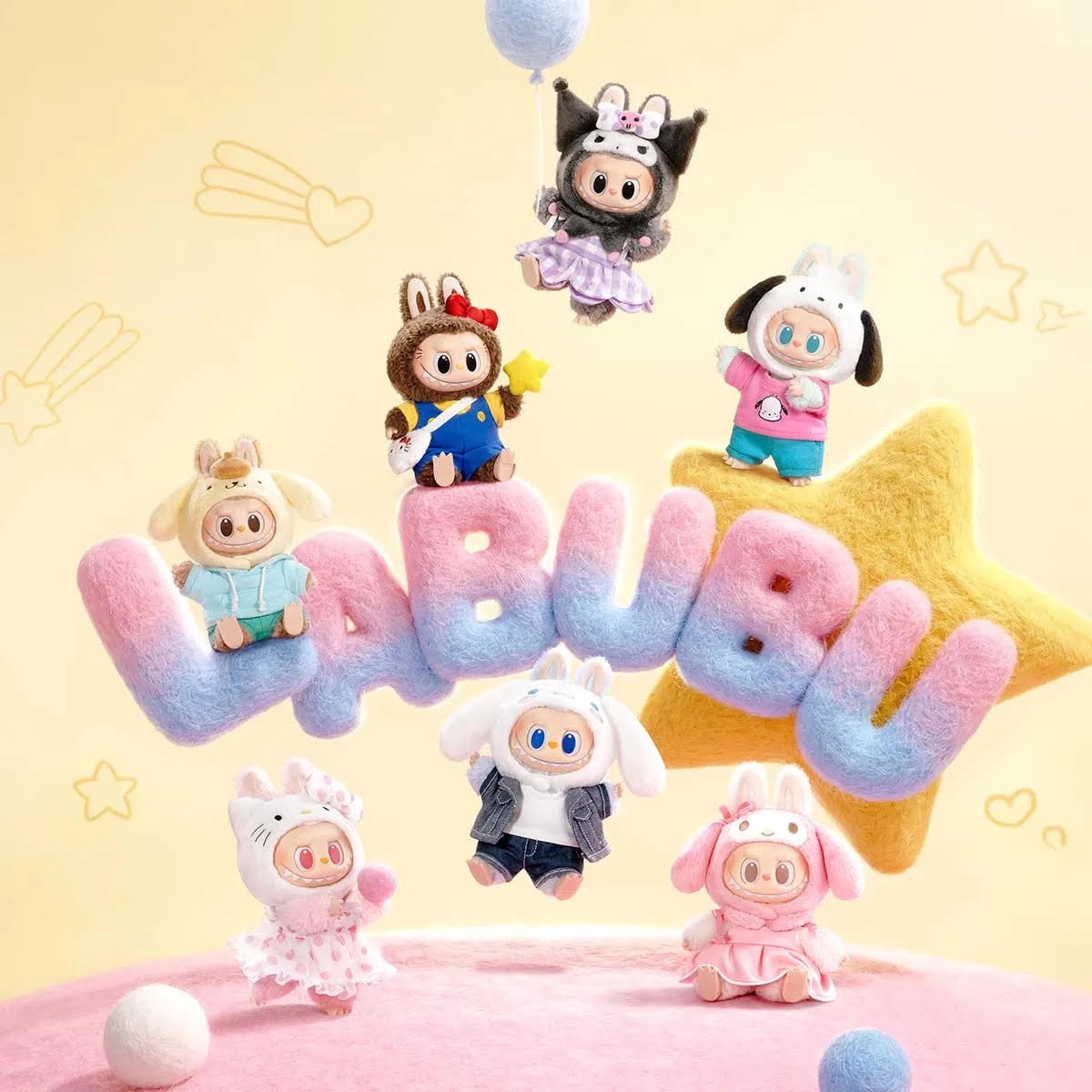 Authentic Popmart Labubu Monsters Sanrio Characters Series Vinyl