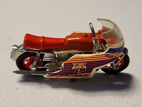 Moto Motorcycle Forca Barca F.C.B. Guisval Bilstein vintage rare bike Toy - Picture 3 of 5