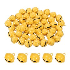 Jingle Bells Craft Bell Bulk Christmas Bells 18mm / 0.71" Yellow 30Pcs