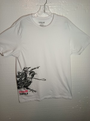 Espolon Tequila Mens Large T Shirt Skeleton On Rooster
