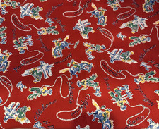 Rodeo Kids Cotton Fabric Michael Miller Buckaroo Cowboys Rope Western BTY C-1651