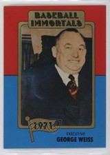 1980-84 SSPC Baseball Immortals 1st Printing George Weiss #126 HOF a8a