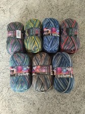 7x100g Sockenwolle Sparpaket Opal 4-fach Neu