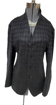 Armani Collezioni Blazer Size 40 42 Jersey Dark Charcoal