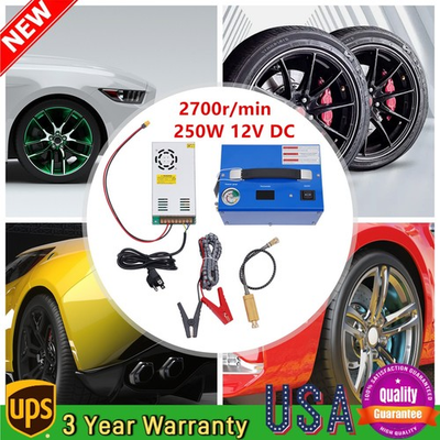 #ad #ad 4500PSI PCP Air Compressor Auto Stop 12V 110V for Paintball Diving Tanks 250W $130.78