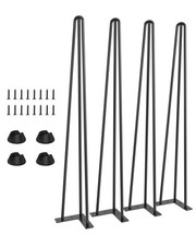 Hairpin Table Legs 28 inch Set of 4 Metal Desk Legs Industrial Style Heavy ...