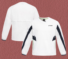 YONEX 26S/S Unisex Badminton Woven Anorak Sports Training Top White 261JJ003U