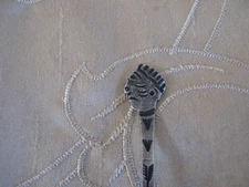 Navajo Profile Silver Demitasse Spoon Swastika Whirling Logs