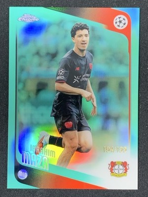 Ibrahim Maza 2025-26 Topps Chrome UCC Aqua Refractor Base /199 #72