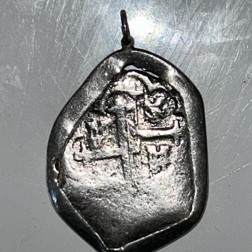 4R SILVER PENDANT SPANISH COLONIAL COB SHIPWRECK