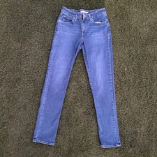 Levi's Classic Mid Rise Skinny Jeans Size 28 26x29 Medium Wash Blue Denim Women
