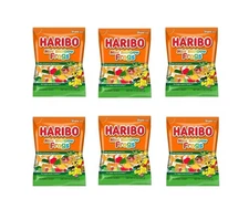 HARIBO Gummi Candy, Mini Rainbow Frogs, 5 oz Bag, Pack of 6