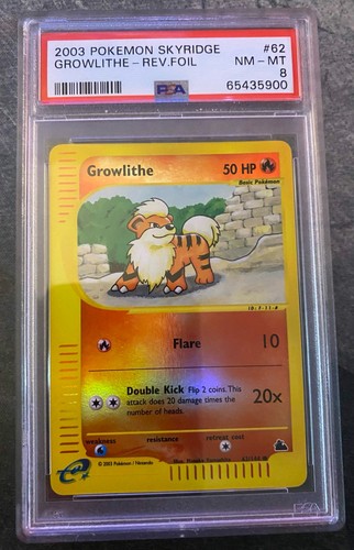 Growlithe graded PSA 8 for sale on eBay