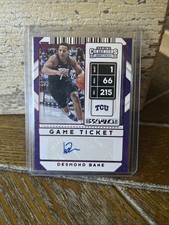 2020-21 Panini Contenders Draft Picks - Sticker Auto Desmond Bane Game Ticket