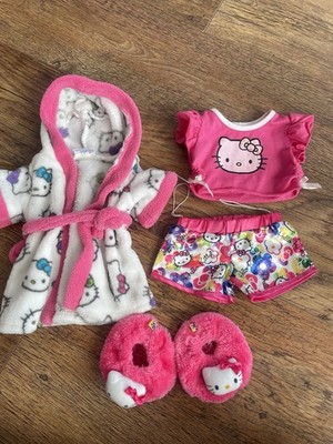 Build A Bear rosa Hello Kitty Morgenmantel & Hausschuhe