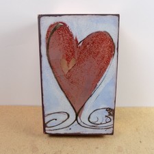 Houston Llew Spiritile 131 Turner Heart II Art Block Plaque e.e. cummings
