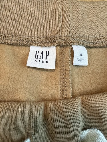 Gap Kids New Pull On Shorts Khaki Tan Logo Size XL (12) NWT Inseam 7” - Picture 3 of 5